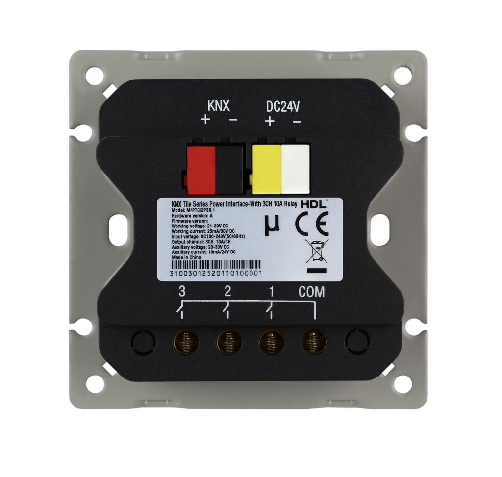 [M/PTCI2P3R.1] Tile Series Power Interface With 3CH 10A Relay
