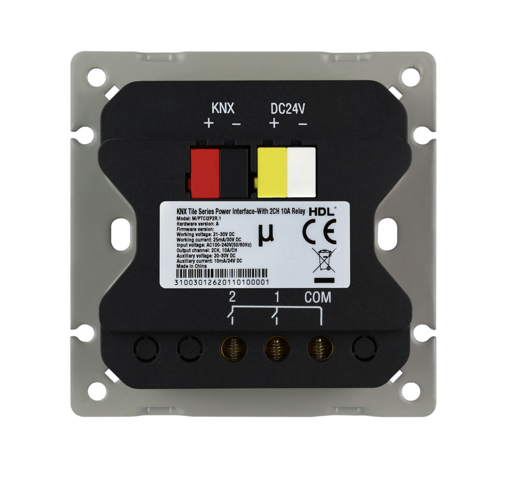 [M/PTCI2P2R.1] Tile Series Power Interface With 2CH 10A Relay