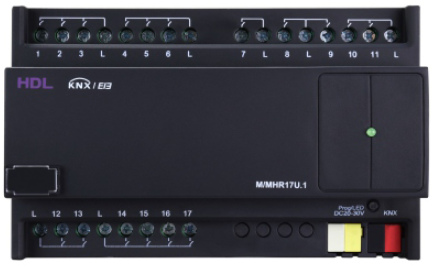 [M/MHR17U.1] 17CH Mix Actuator, DIN-Rail Mount