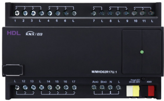 [M/MHD02R17U.1] 19CH Mix Actuator, DIN-Rail Mount