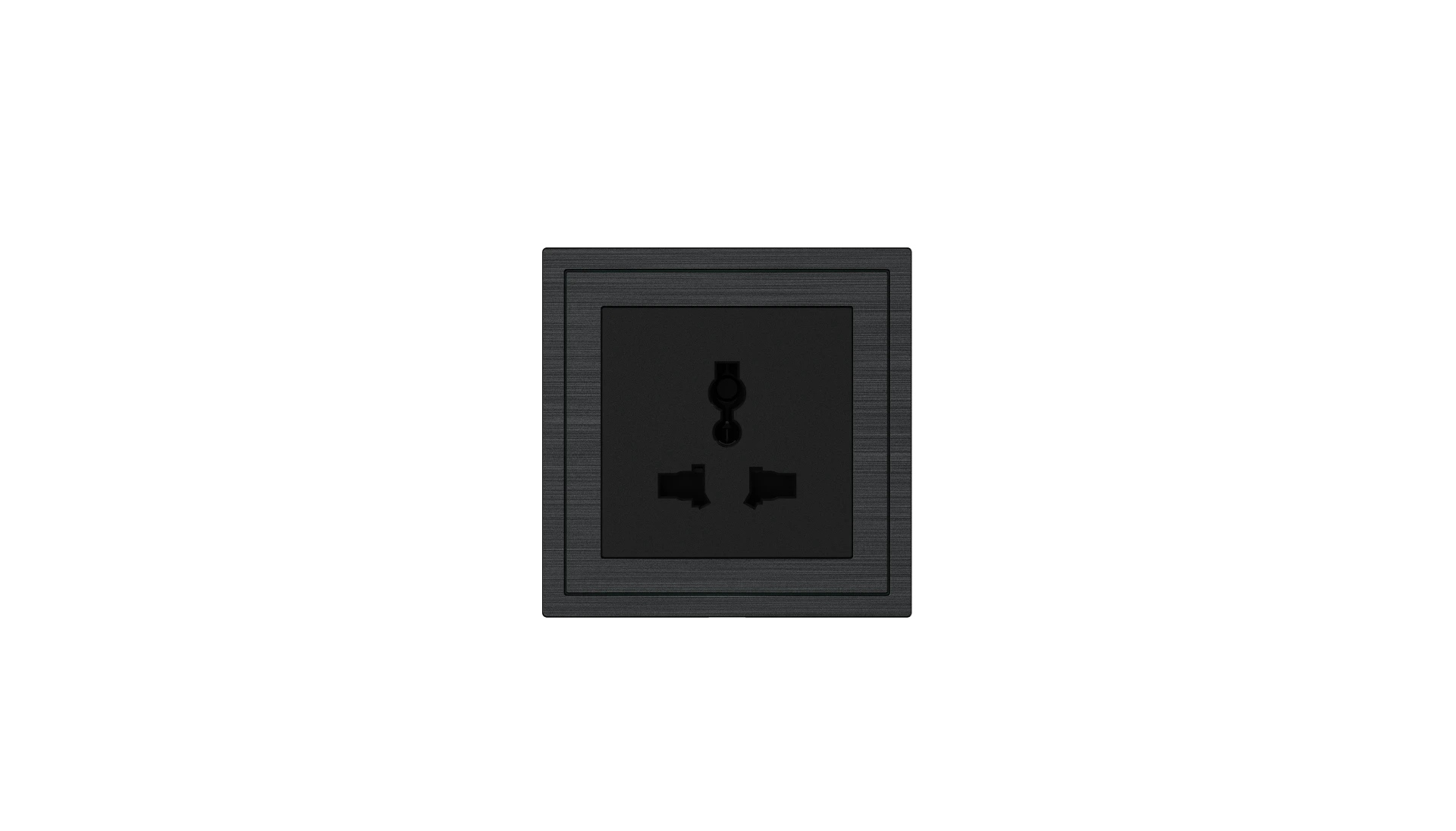 Xelent Series Universal Socket (Brushed Aluminum) – EU Standard