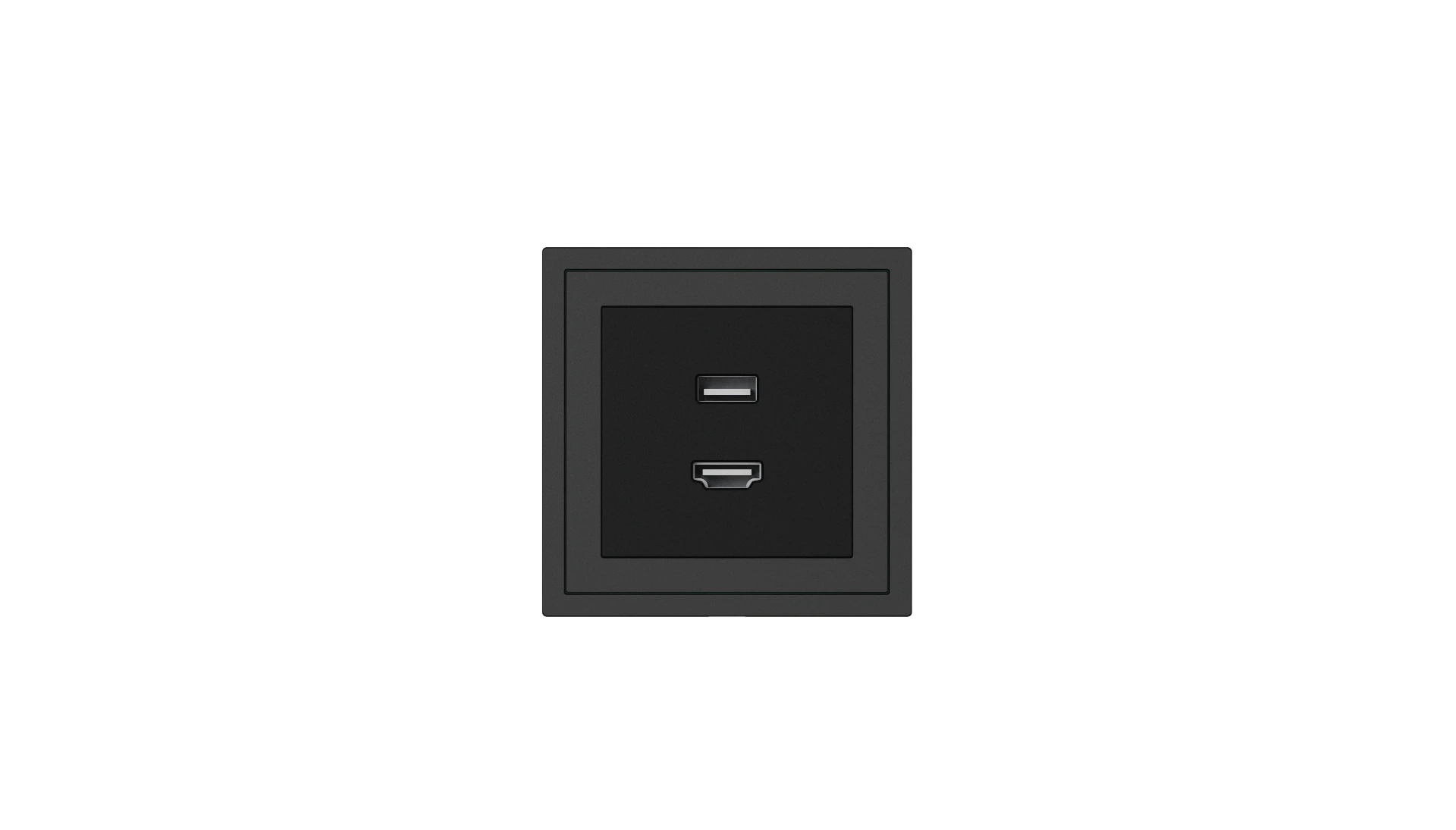 Настенная розетка HDMI и USB Xelent Series — пластик, европейский стандарт