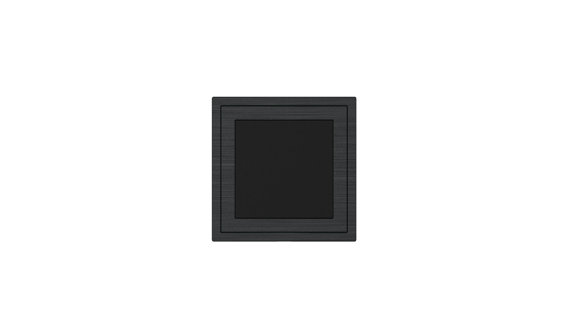 Painel Cego Xelent Series — Alumínio Escovado, Padrão Europeu (Black)