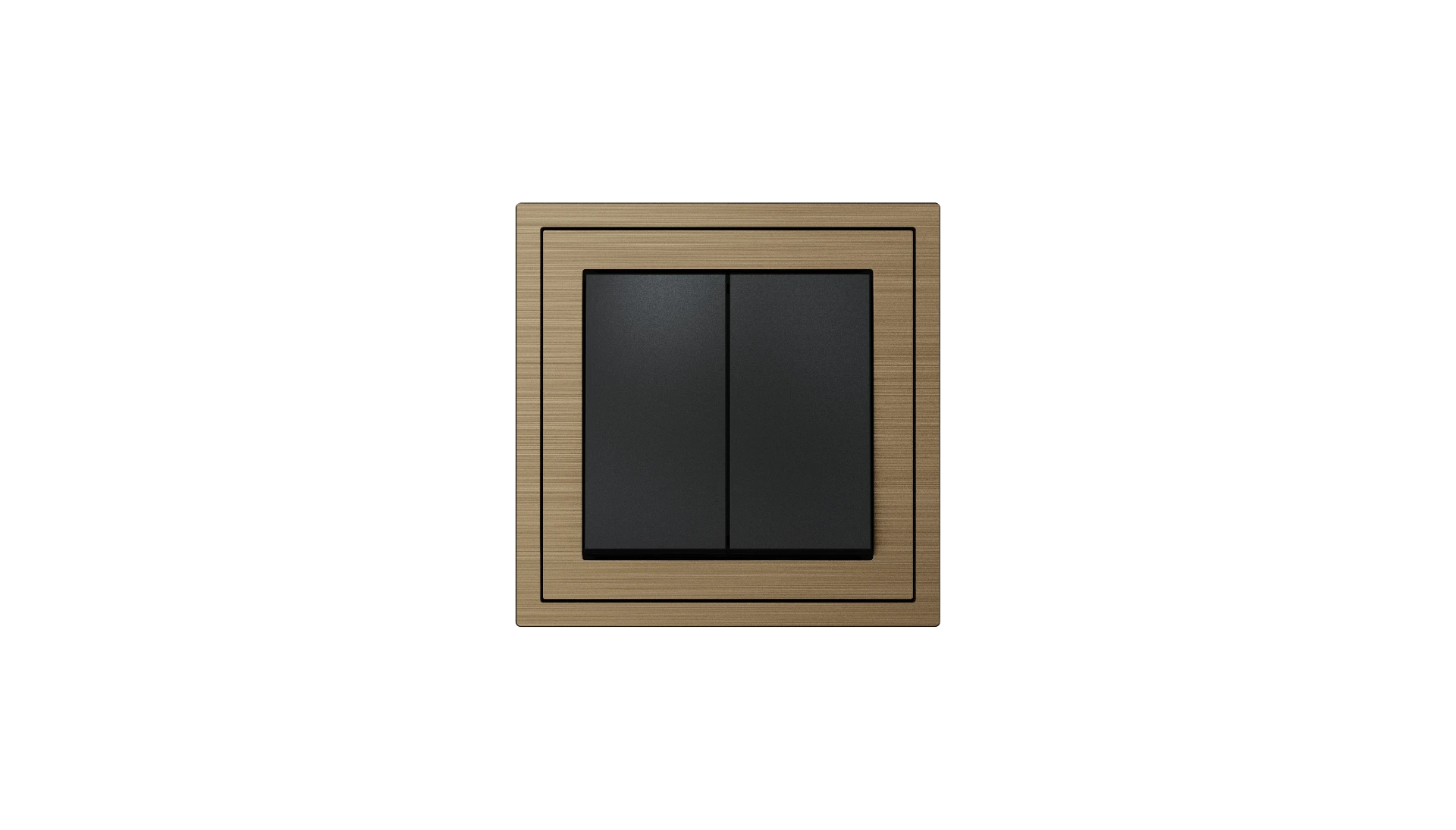 Xelent Series 2-Button Rocker Switch (Brushed Aluminum) – EU Standard