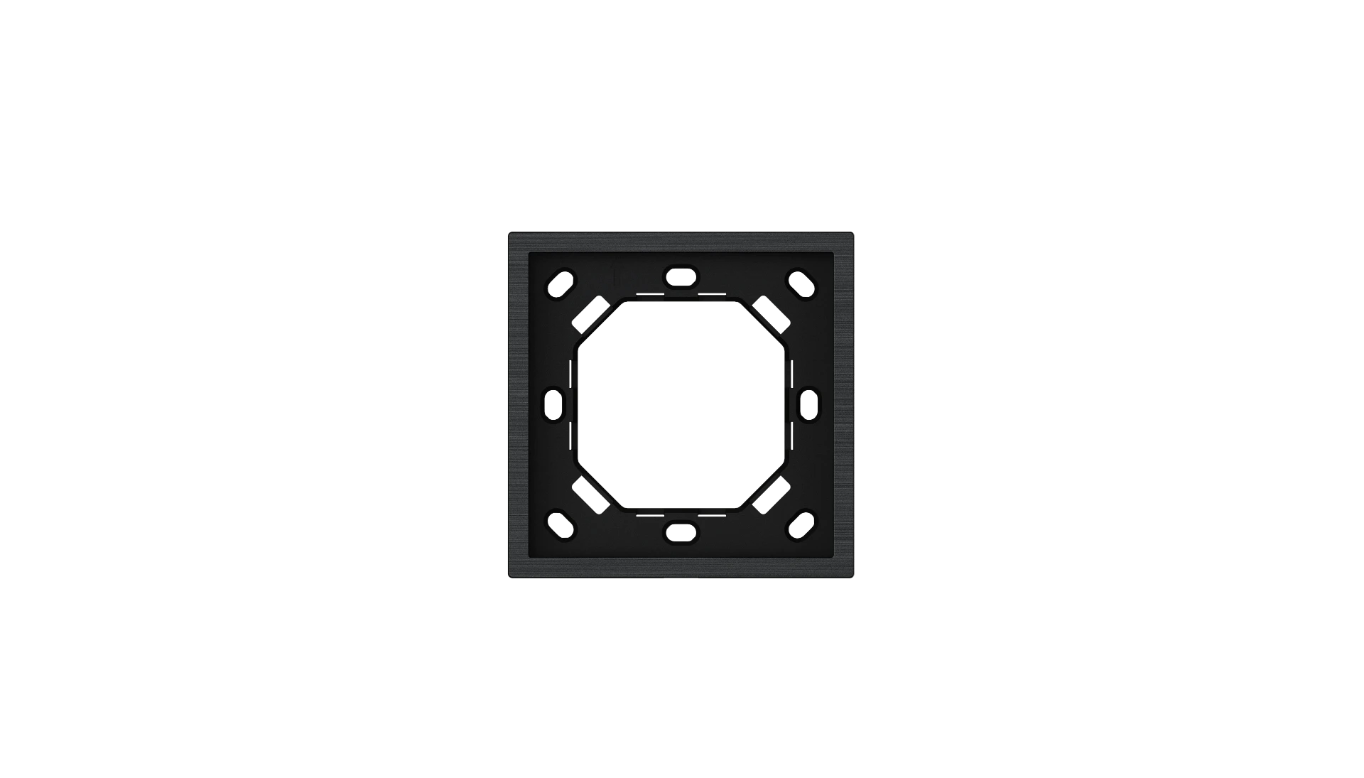 Рамка для панели Xelent Series на 1 пост — матовый алюминий, европейский стандарт (Black)