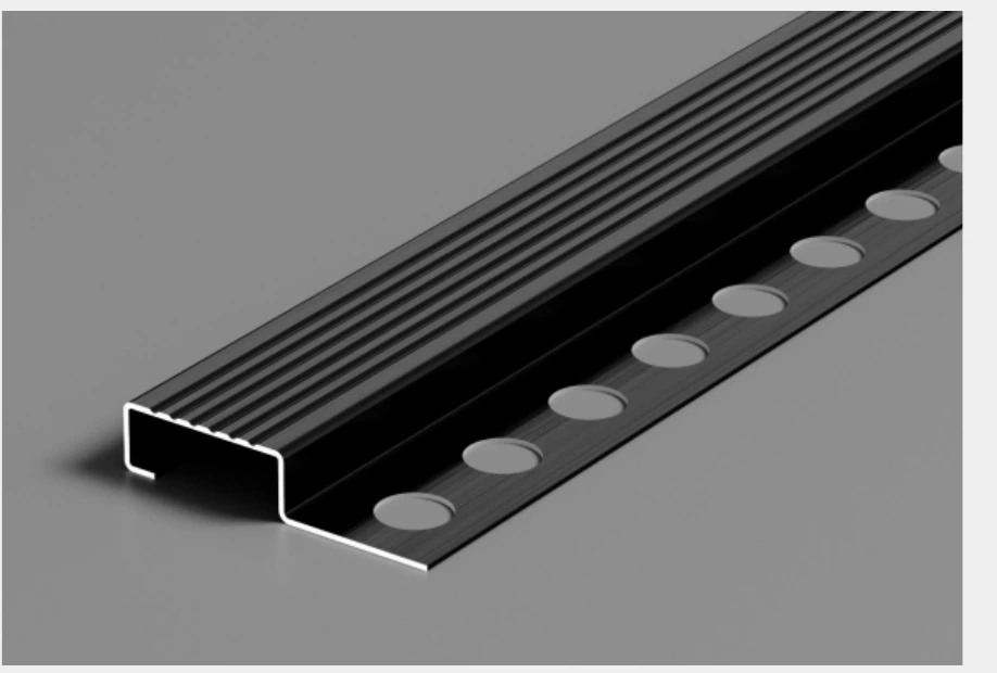 [SS-FH10-JMHT] Stainless Steel Anti-Slip Strip for Stairs (Mirror Black Titanium, 10mm)